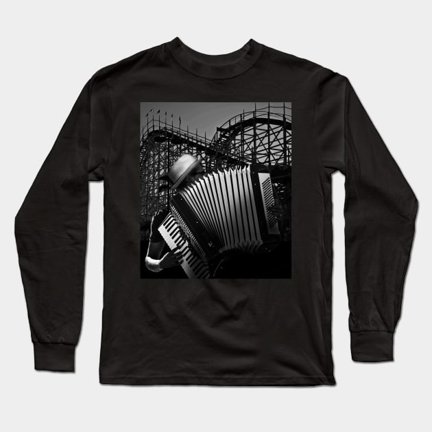 ZYDECO ACCORDIAN PLAYER Long Sleeve T-Shirt by Larry Butterworth